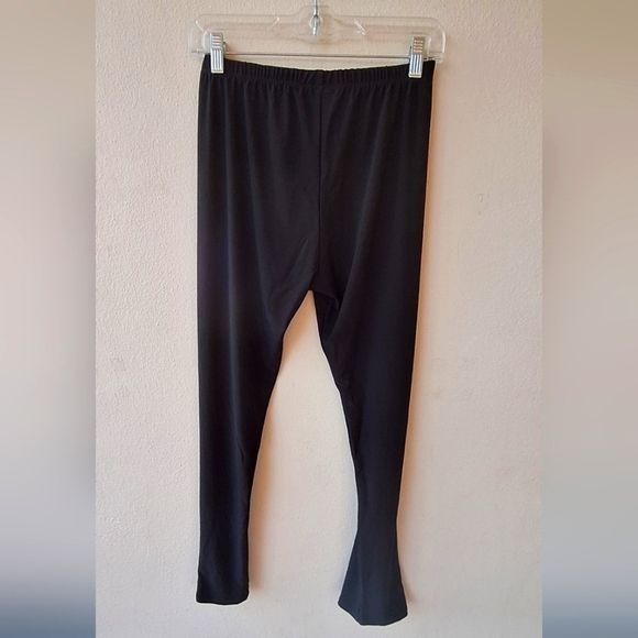 Sea & anchor Black Silky Elastic Waist Pant with Blink Zipper Detail on Hem M - Picture 2 of 7